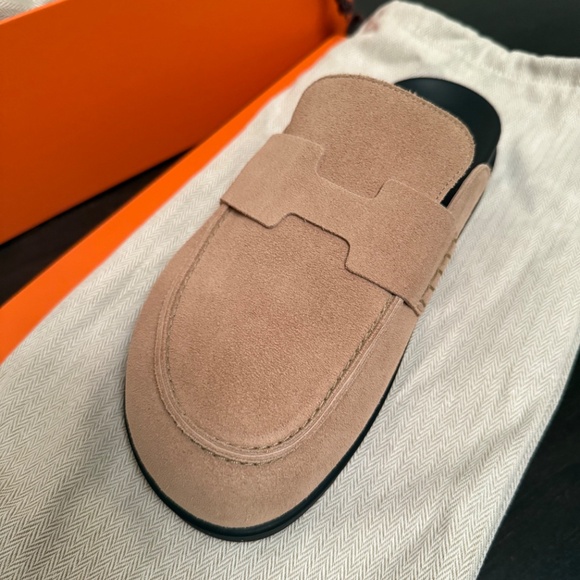 Brand new hermes go mule beige sable 38 - Picture 6 of 16